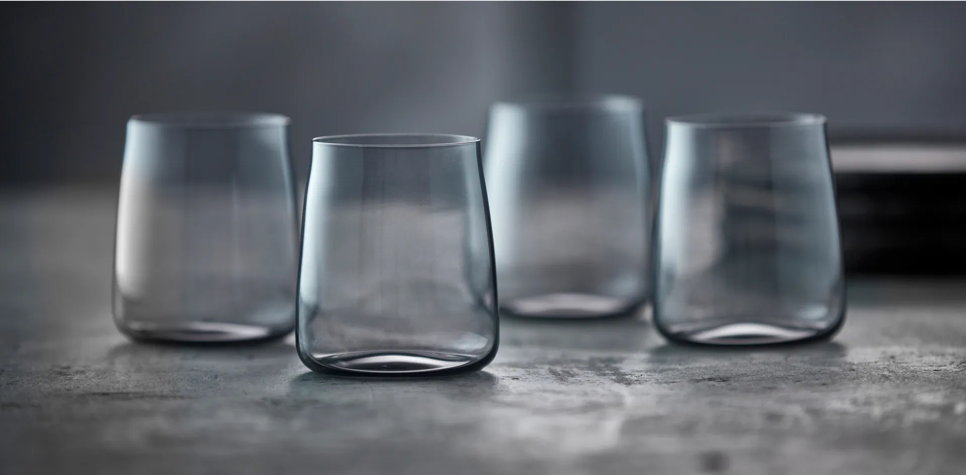 Verre à eau Zero 42 cl, lot de 6, Smoke Lyngby Glas