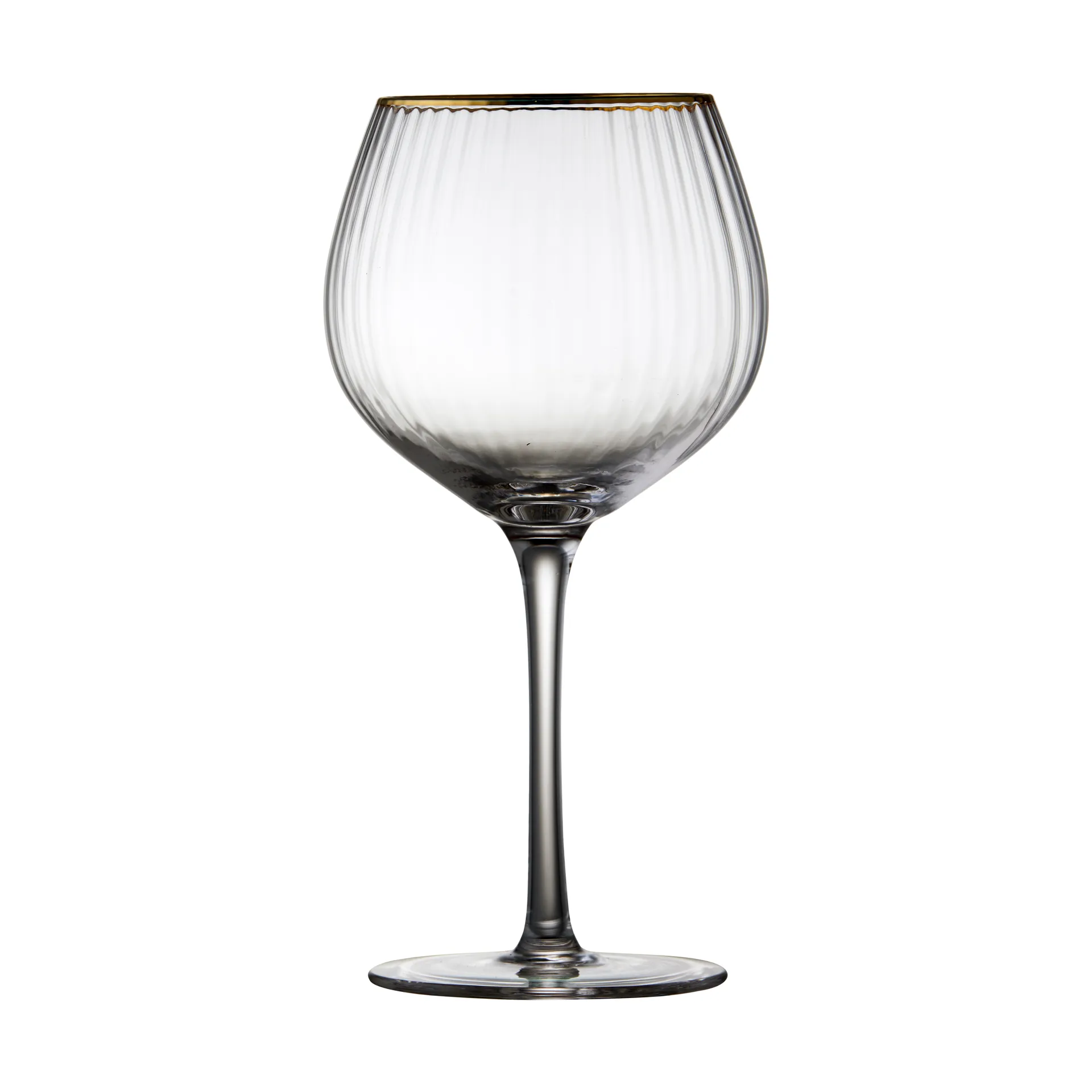 Verre à gin tonic Palermo Gold 65 cl, lot de 4, Transparent-or Lyngby Glas