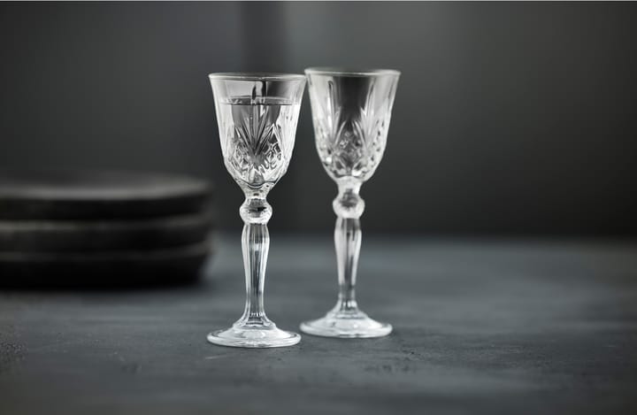 Verre à liqueur sur pied Melodia 5 cl, lot de 4 - Clear - Lyngby Glas