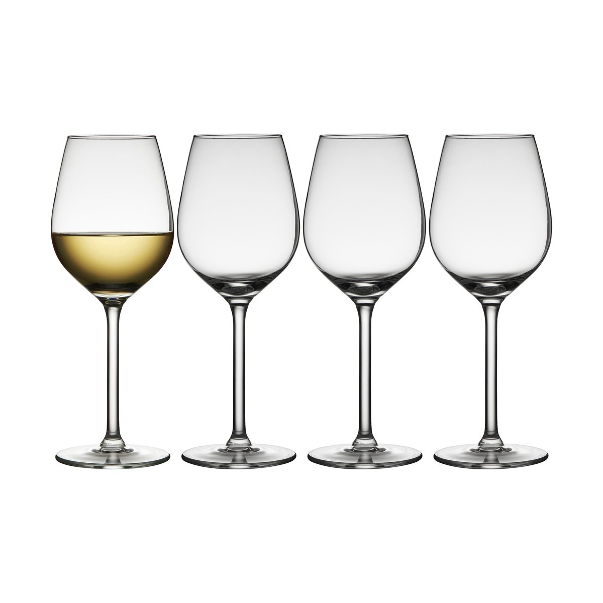 lyngby glas verre à vin blanc juvel 38 cl, lot de 4 transparent