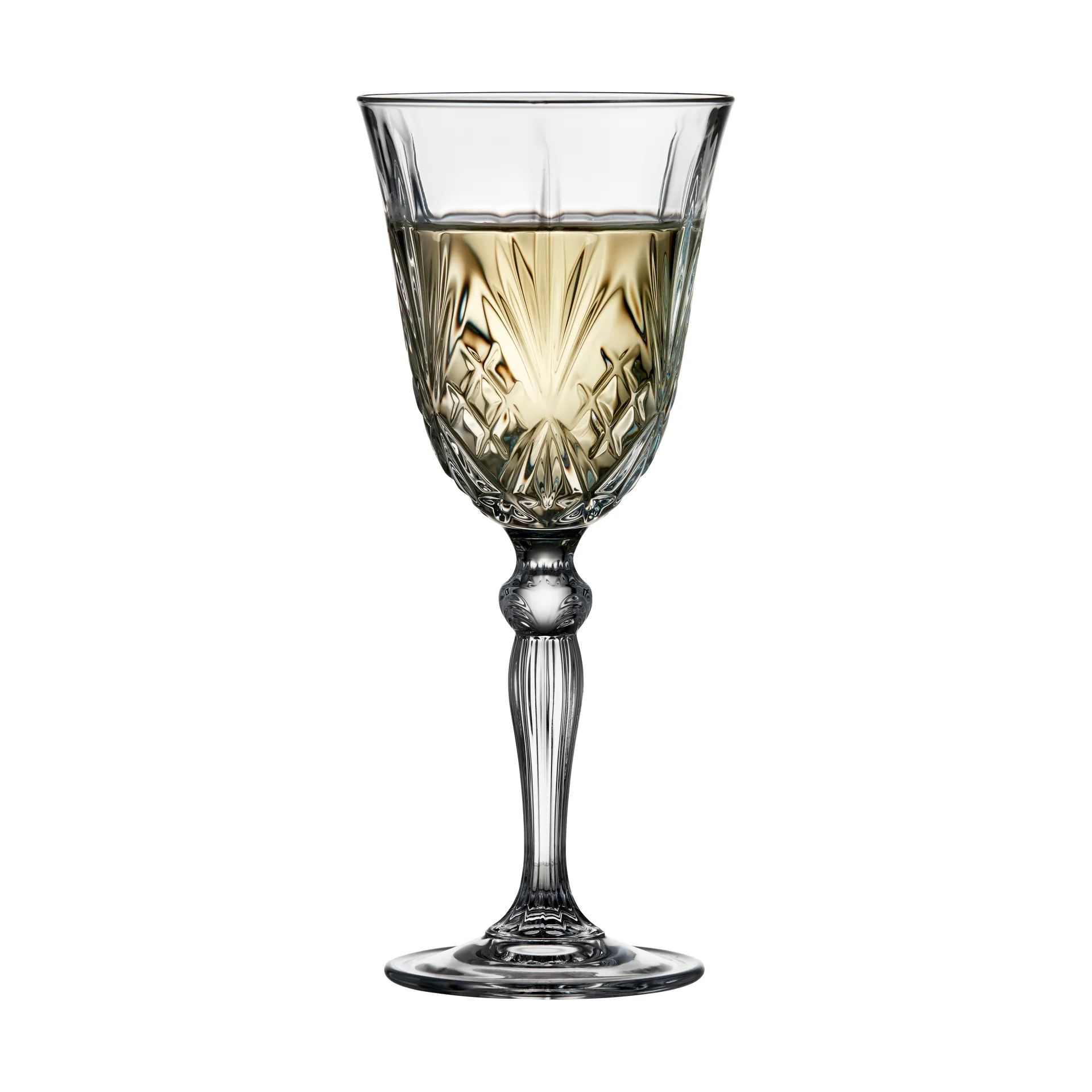 Verre à vin blanc Melodia 21 cl, lot de 4, Cristal Lyngby Glas