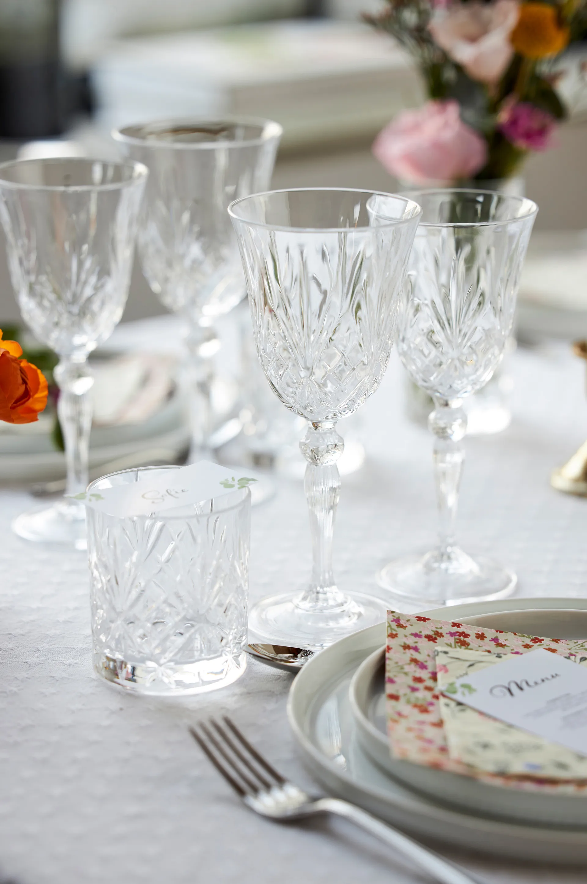 Verre à vin rouge Melodia 27 cl, lot de 4, Cristal Lyngby Glas