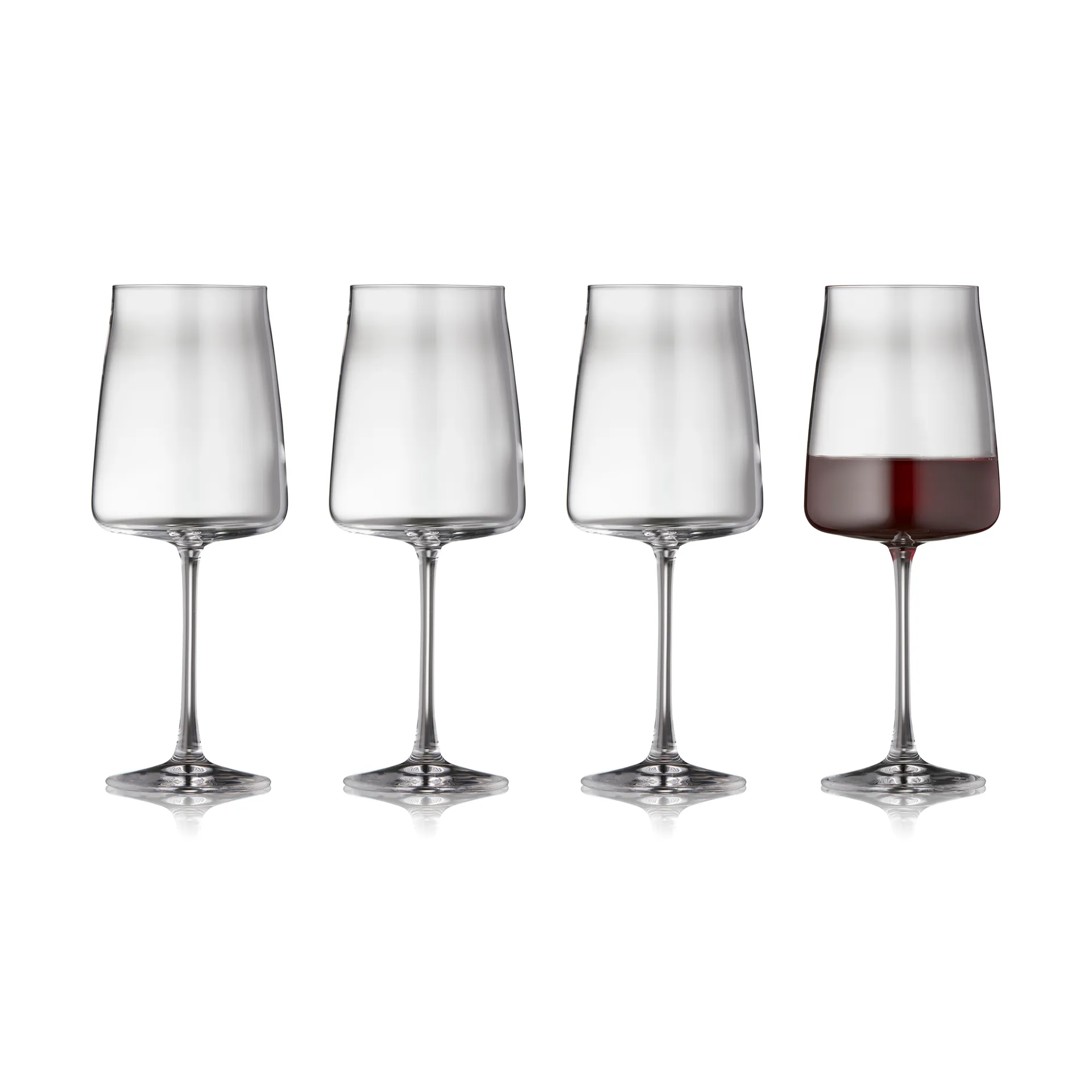 Verre à vin rouge Zero 54 cl, lot de 4, Cristal Lyngby Glas