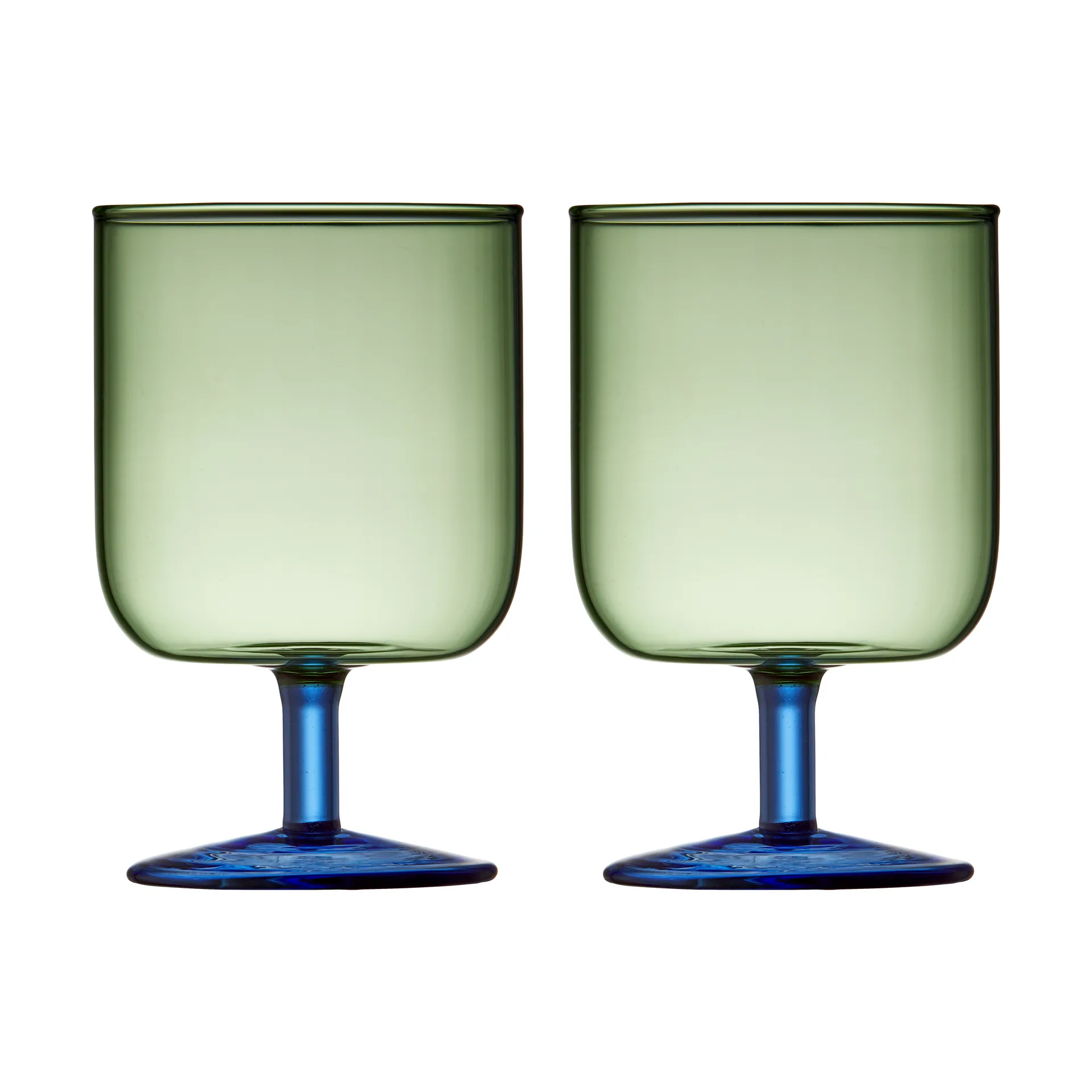 Verre à vin Torino 30 cl lot de 2, Green-blue Lyngby Glas