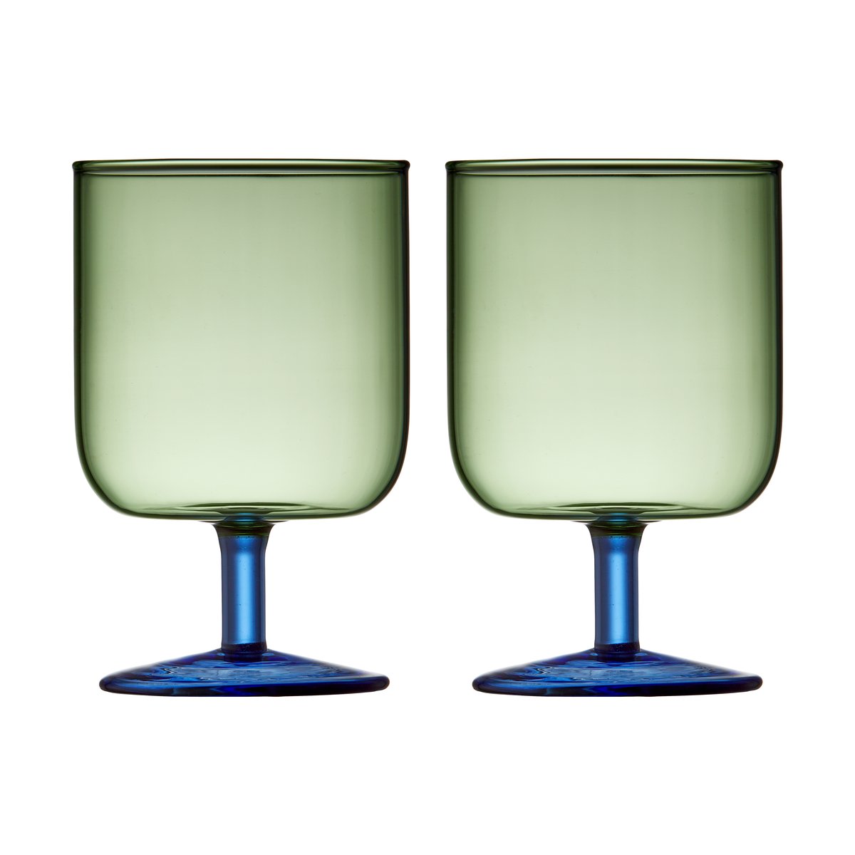 lyngby glas verre à vin torino 30 cl lot de 2 green-blue