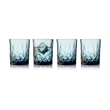 Verre à whisky Sorrento 32 cl lot de 4 - Blue - Lyngby Glas