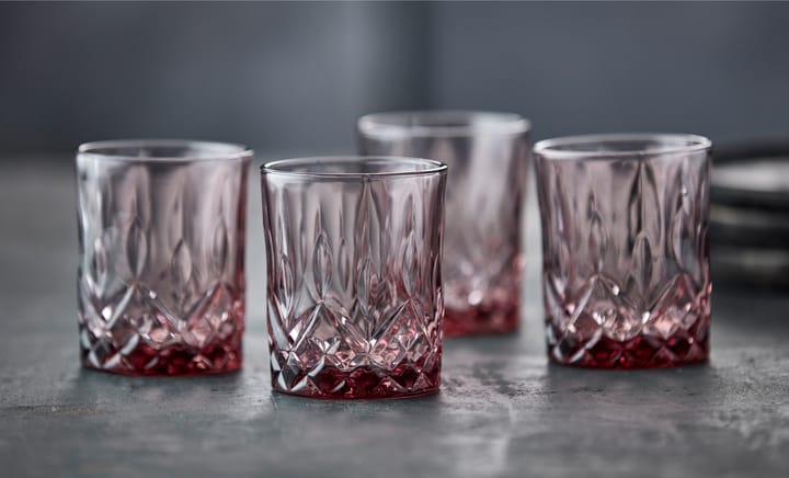Verre à whisky Sorrento 32 cl lot de 4 - Pink - Lyngby Glas