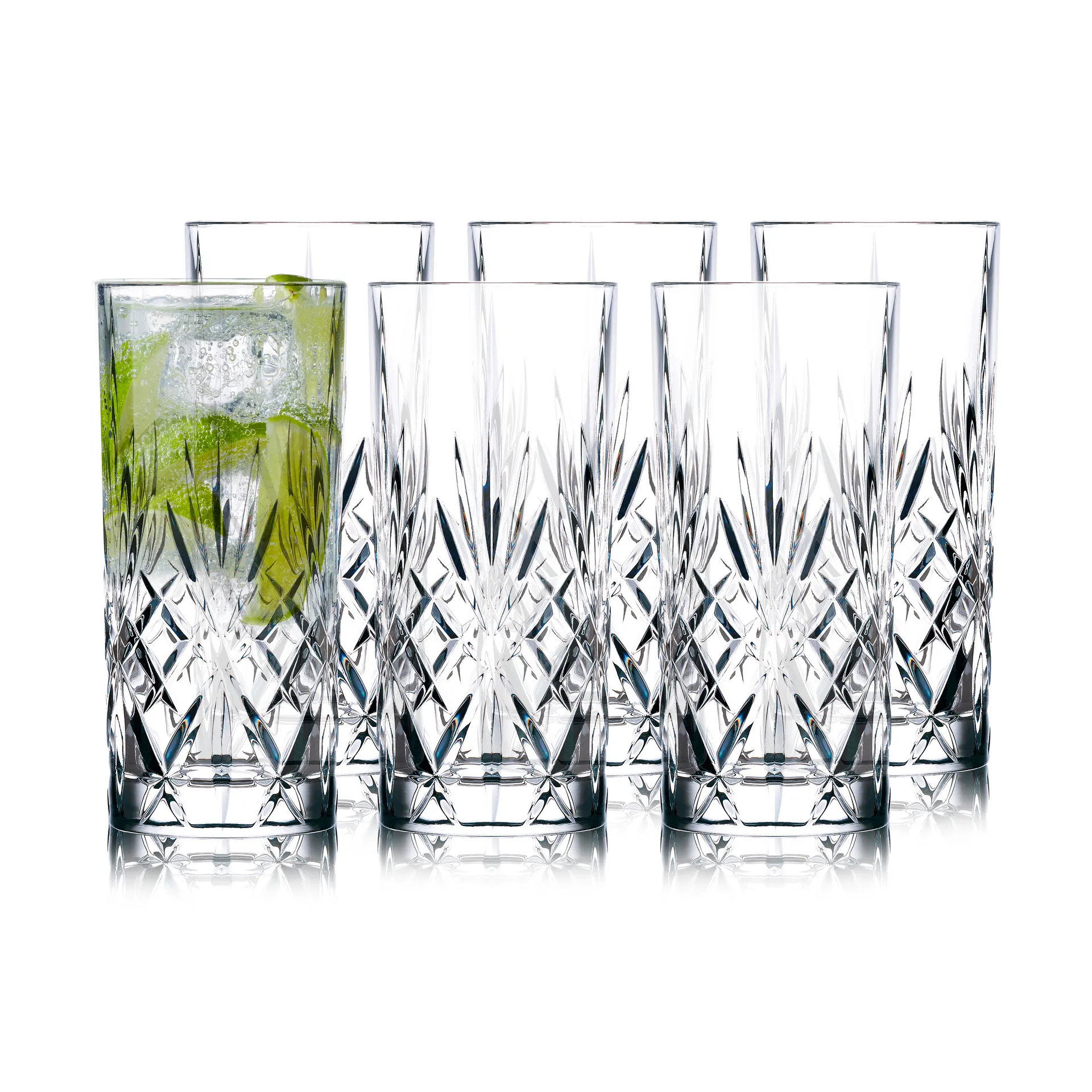 Verre highball Melodia 36 cl, lot de 6, Cristal Lyngby Glas