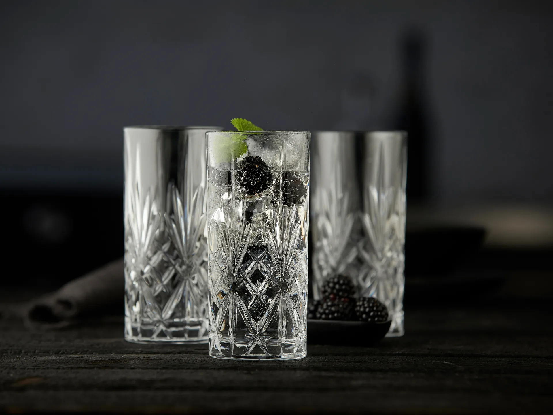 Verre highball Melodia 36 cl, lot de 6, Cristal Lyngby Glas