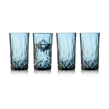 Verre highball Sorrento 38 cl, lot de 4 - Blue - Lyngby Glas