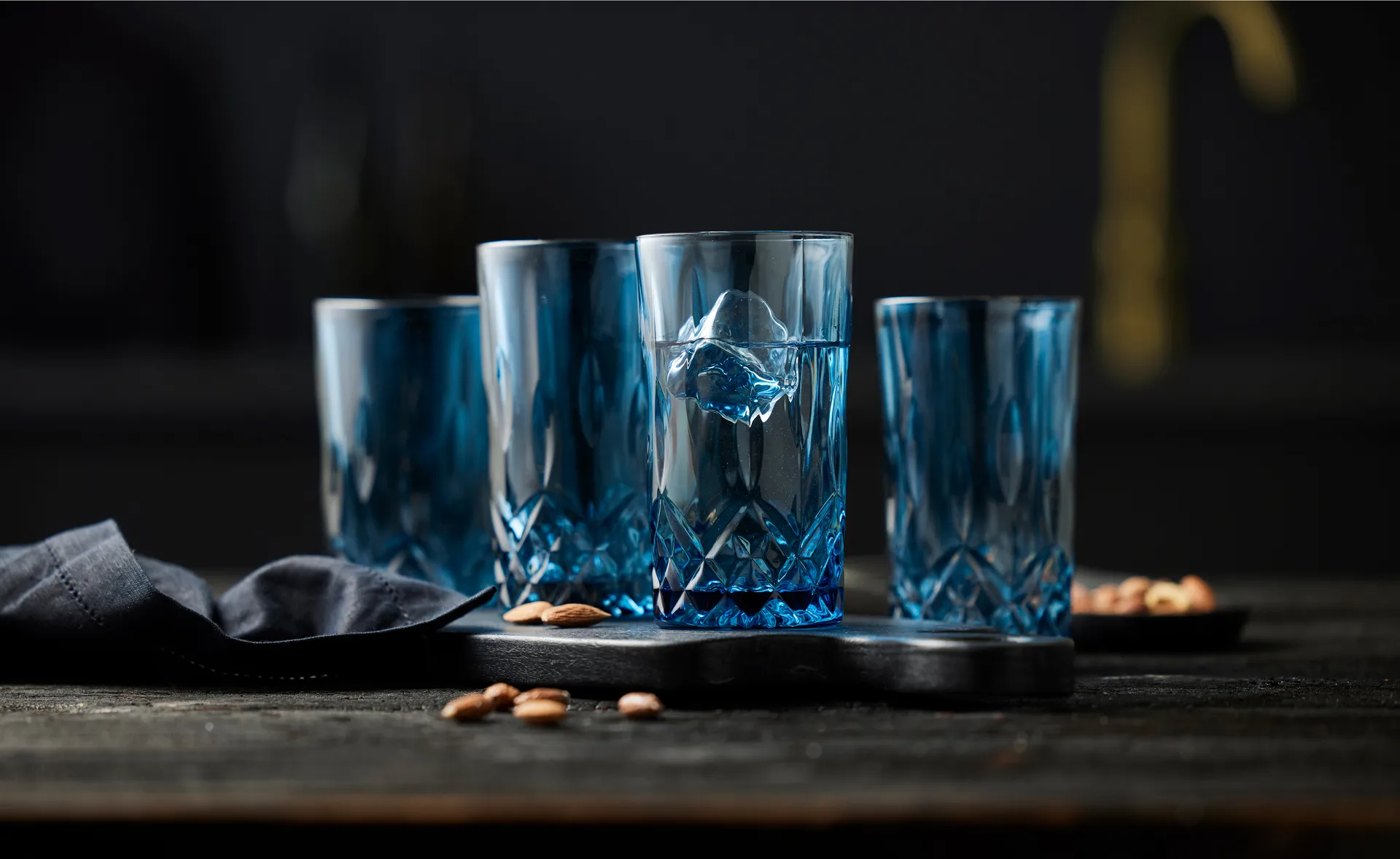 Verre highball Sorrento 38 cl, lot de 4, Blue Lyngby Glas