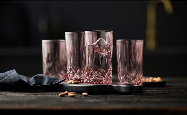 Verre highball Sorrento 38 cl, lot de 4 - Pink - Lyngby Glas