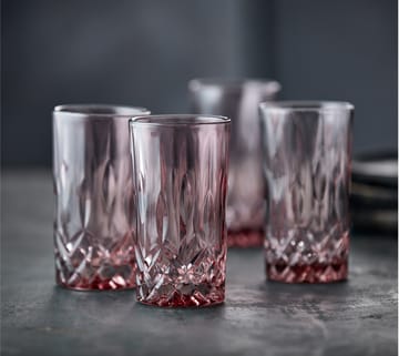 Verre highball Sorrento 38 cl, lot de 4 - Pink - Lyngby Glas