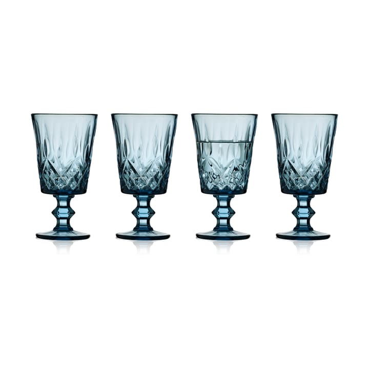 Verres à vin Sorrento 29 cl, lot de 4 - Bleu - Lyngby Glas