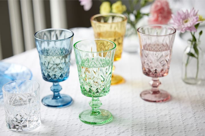 Verres à vin Sorrento 29 cl, lot de 4 - Bleu - Lyngby Glas