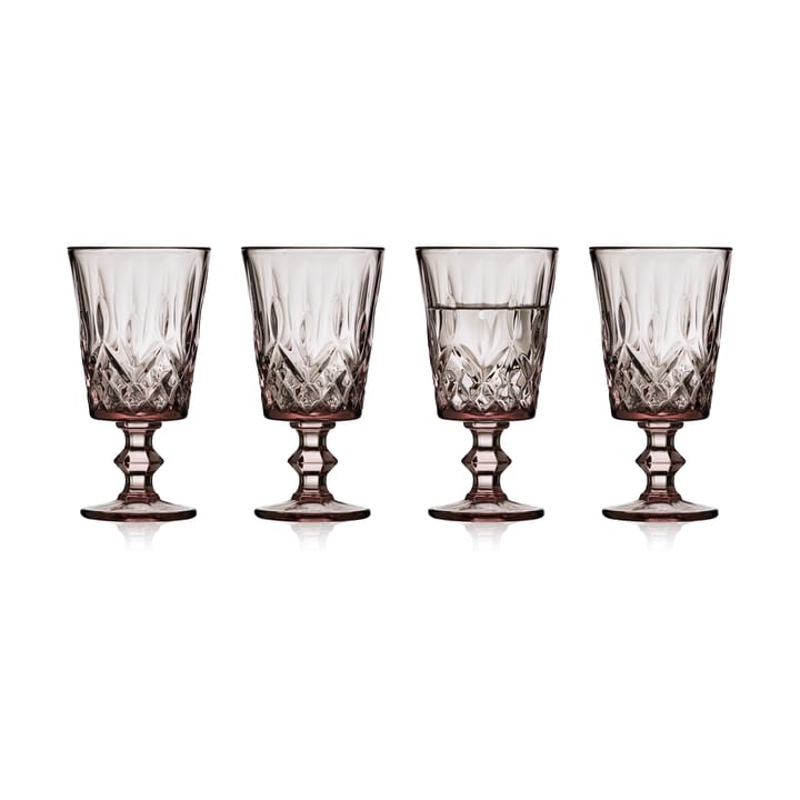 Verres à vin Sorrento 29 cl, lot de 4 - Pink - Lyngby Glas