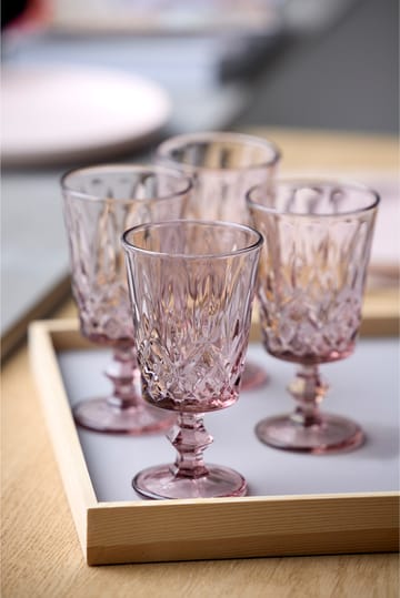 Verres à vin Sorrento 29 cl, lot de 4 - Pink - Lyngby Glas