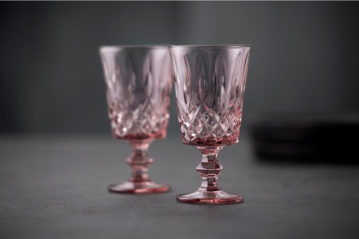 Verres à vin Sorrento 29 cl, lot de 4 - Pink - Lyngby Glas