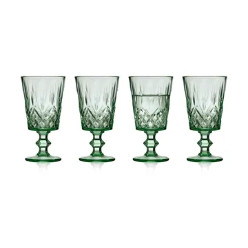 Verres à vin Sorrento 29 cl, lot de 4 - Vert - Lyngby Glas