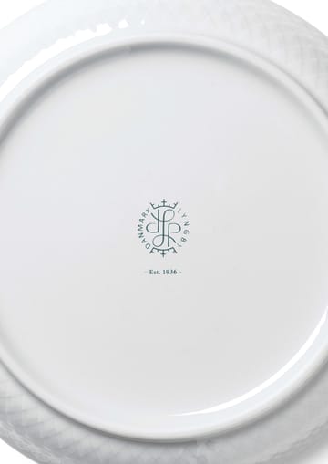 Assiette à dessert Rhombe Ø16 cm - Blanc - Lyngby Porcelæn