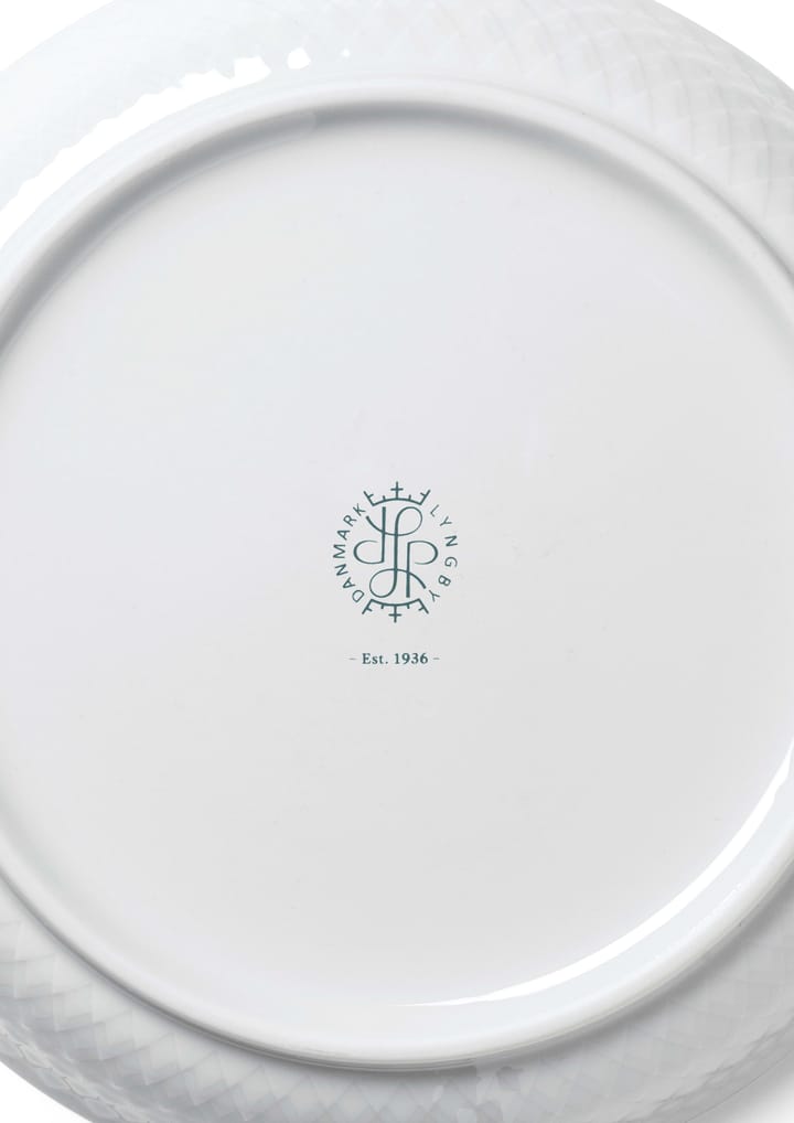 Assiette à dessert Rhombe Ø16 cm - Blanc - Lyngby Porcelæn