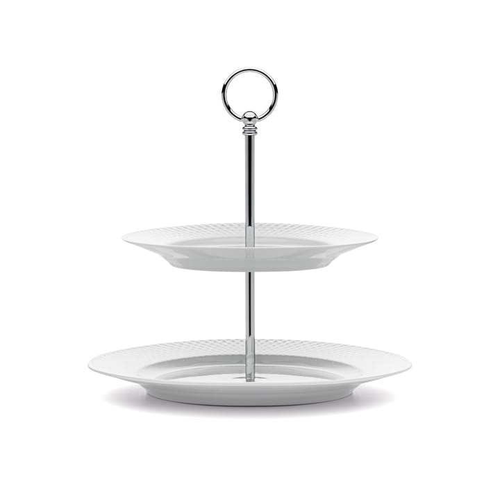 Assiette à gâteau Rhombe Ø 27 cm - blanc - Lyngby Porcelæn