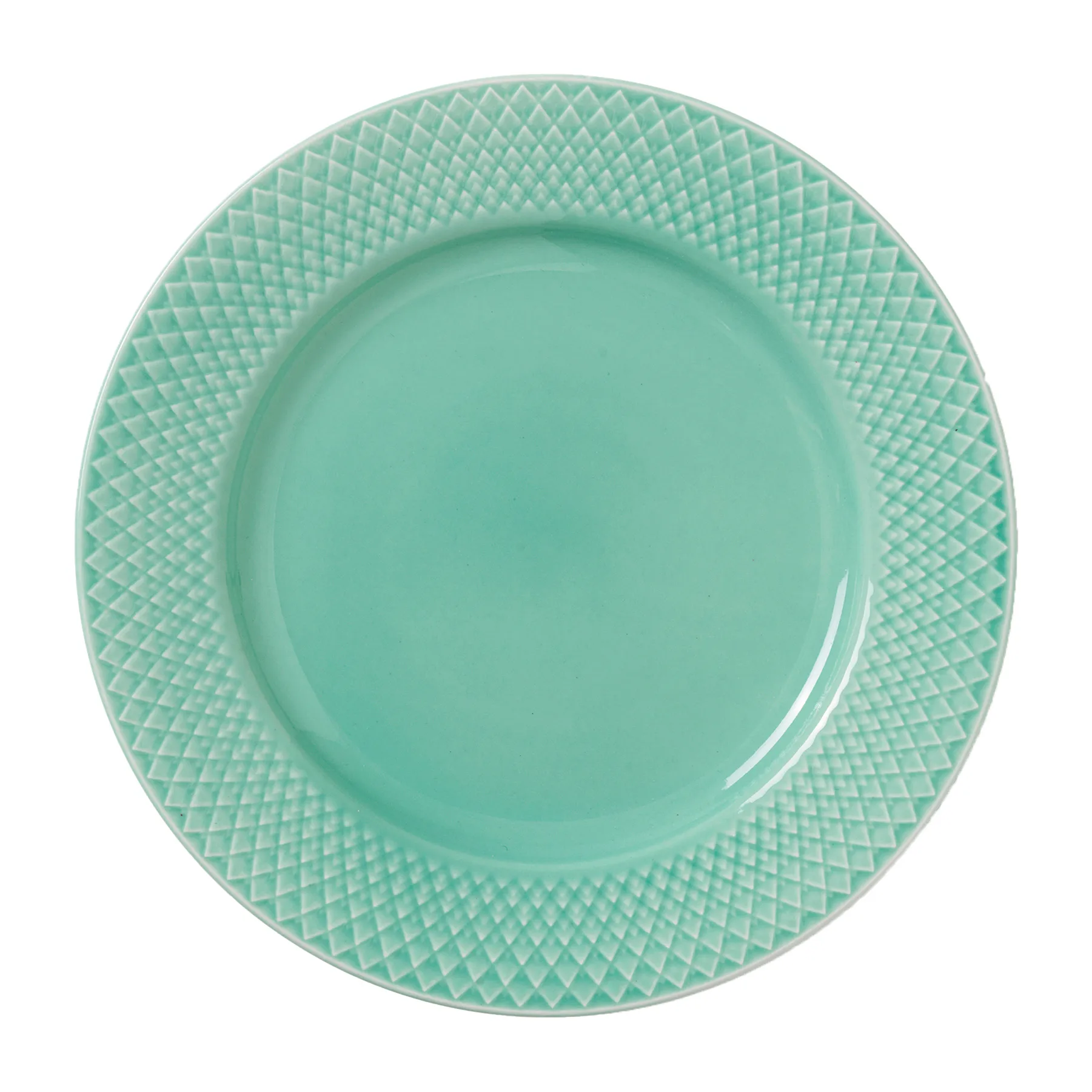 Assiette Rhombe Ø21 cm, Aqua Lyngby Porcelæn