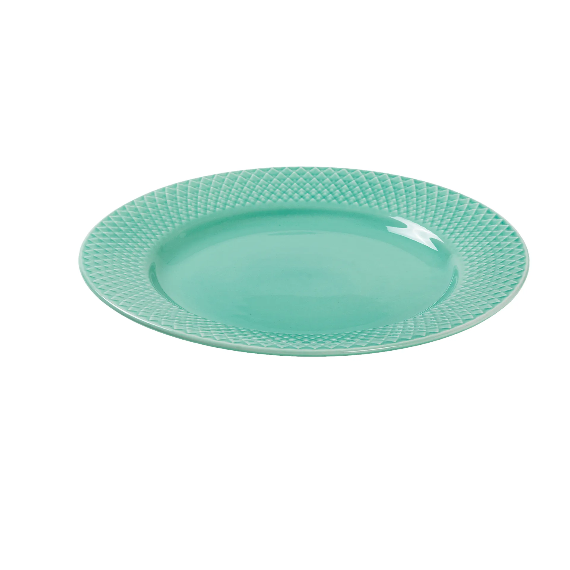 Assiette Rhombe Ø21 cm, Aqua Lyngby Porcelæn