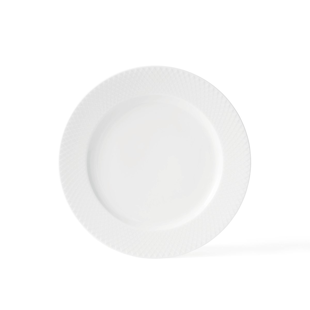 lyngby porcelæn assiette rhombe, blanc ø 27 cm