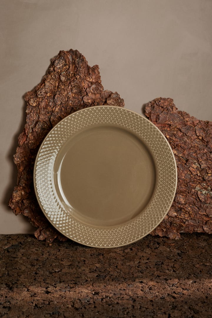 Assiette Rhombe Earth Ø23 cm, Clay Lyngby Porcelæn