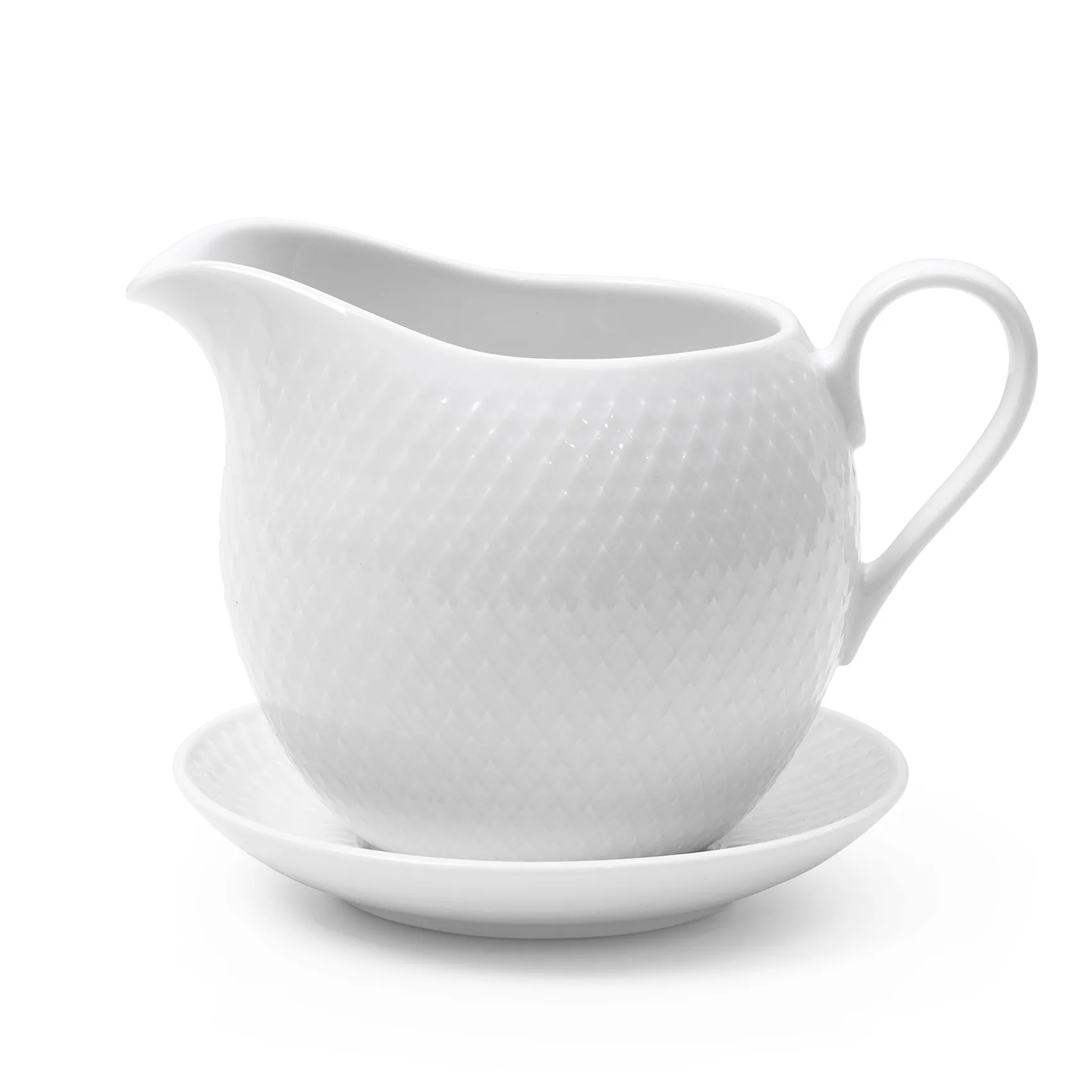 Bol à sauce Rhombe 67cl, Blanc Lyngby Porcelæn