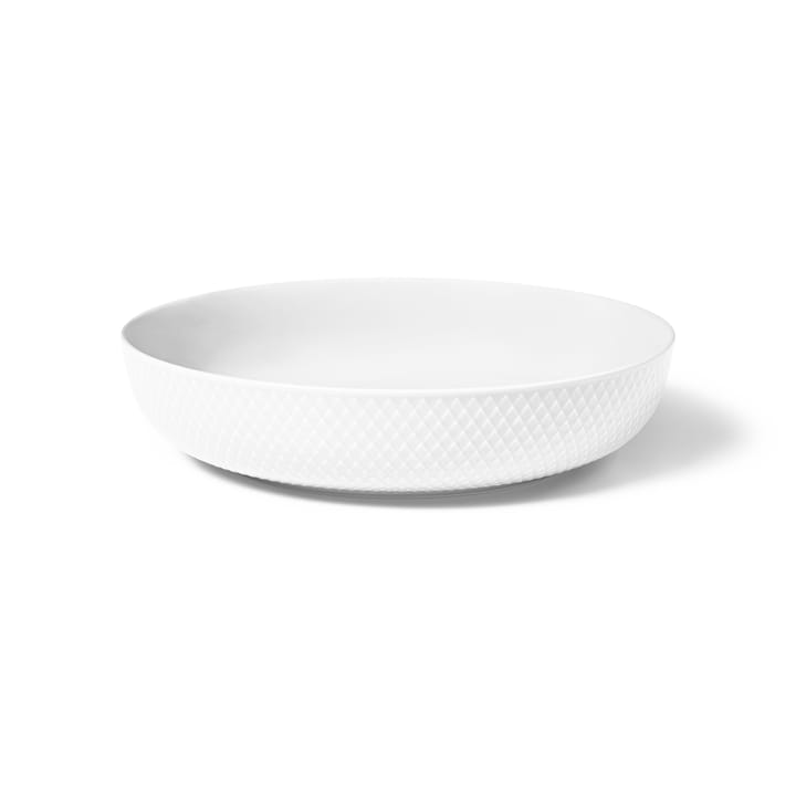 Bol de service Rhombe Ø28 cm - Blanc - Lyngby Porcelæn