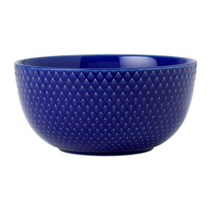 Bol Rhombe Ø13 cm - Bleu foncé - Lyngby Porcelæn