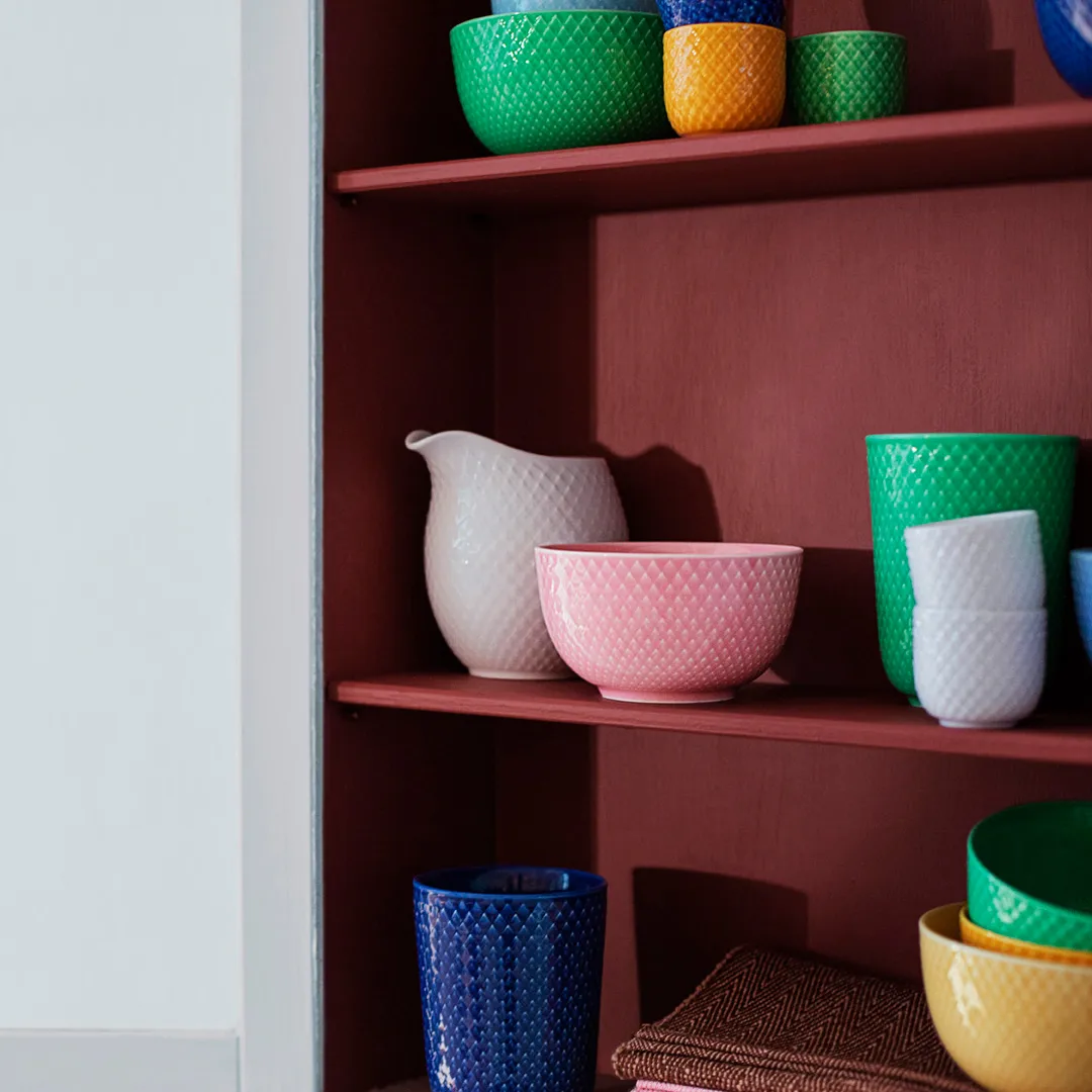 Bol Rhombe Ø13 cm, Sand Lyngby Porcelæn