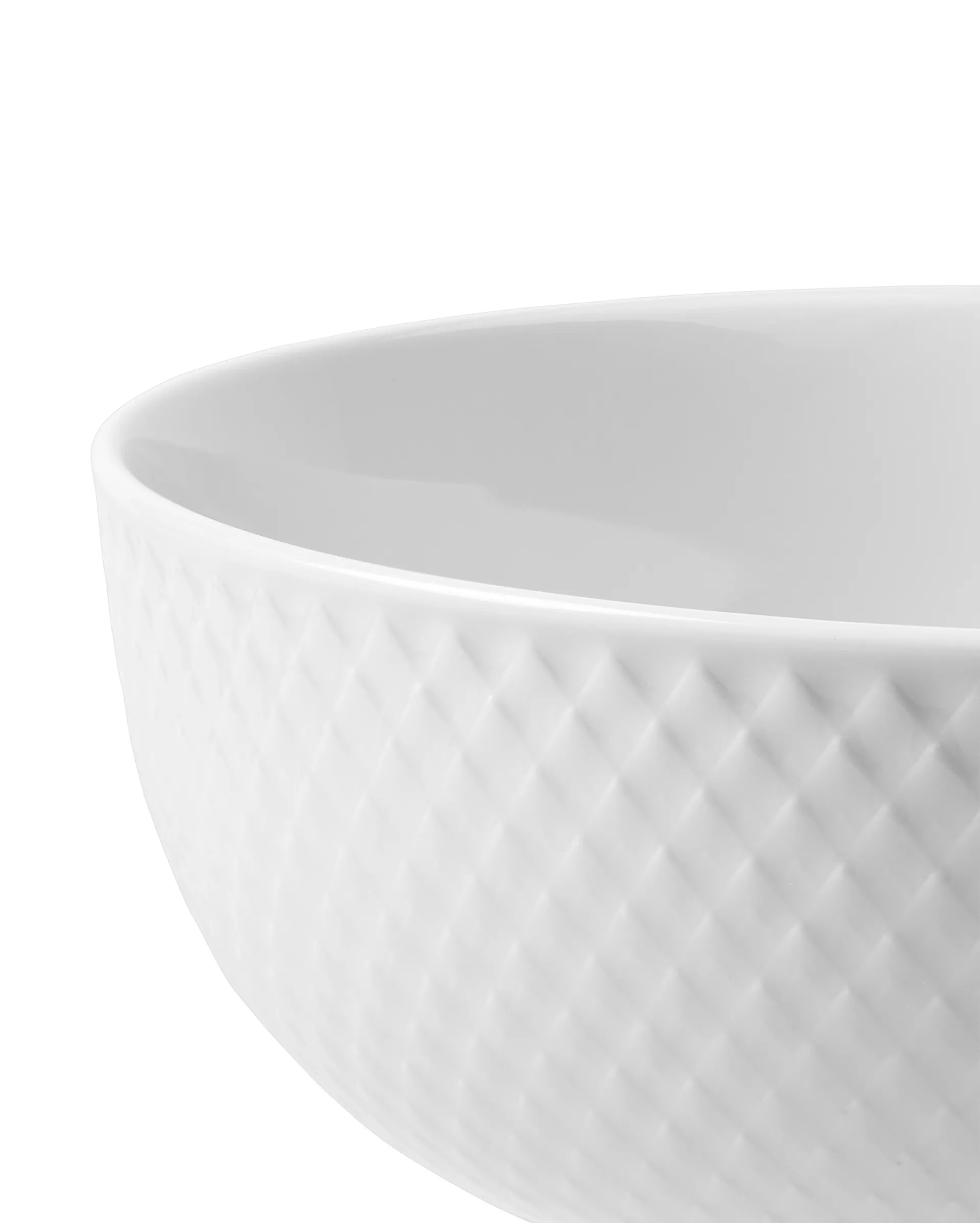 Bol Rhombe Ø15,5 cm, Blanc Lyngby Porcelæn