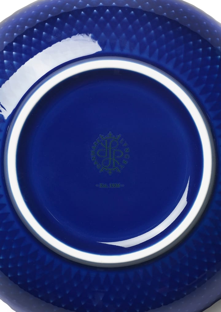 Bol Rhombe Ø15,5 cm - Bleu foncé - Lyngby Porcelæn