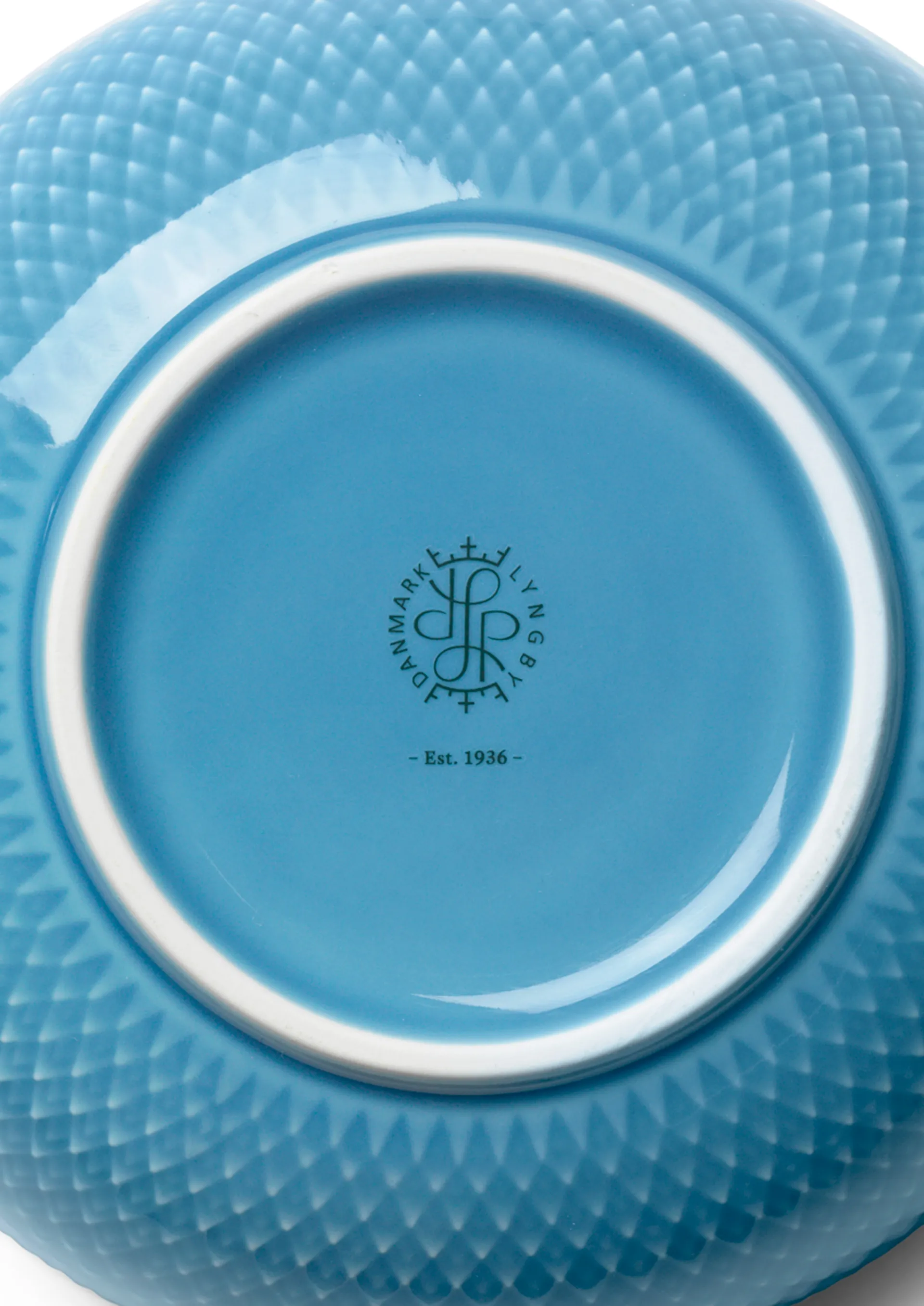 Bol Rhombe Ø15,5 cm, Bleu Lyngby Porcelæn