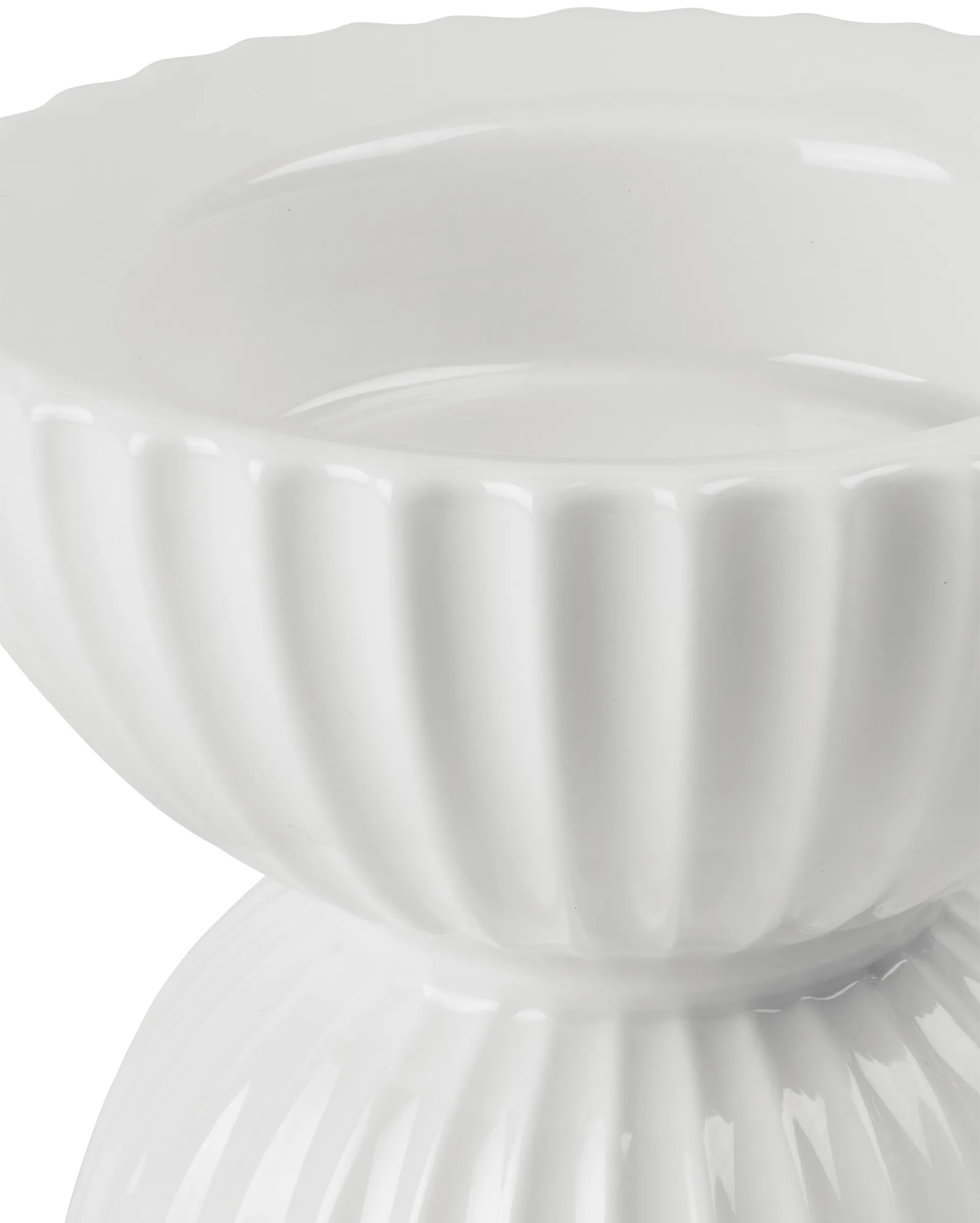 Bougeoir Ø11,5 cm Lyngby Tura, Blanc Lyngby Porcelæn