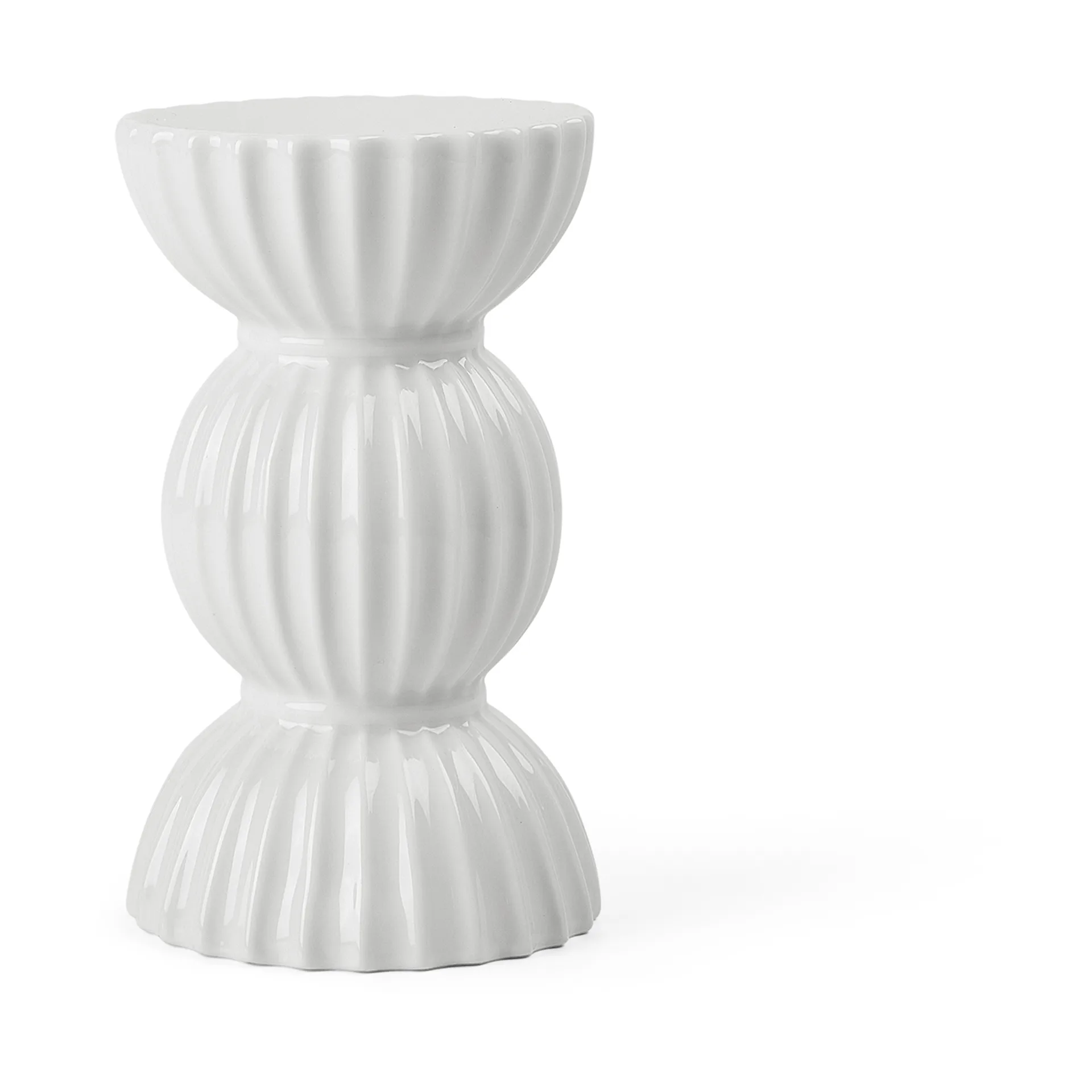 Bougeoir 14 cm Lyngby Tura, Blanc Lyngby Porcelæn