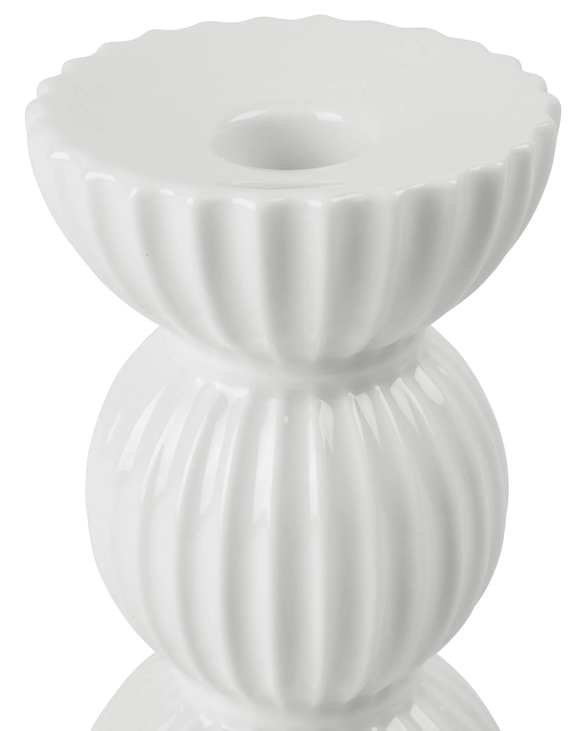 Bougeoir 14 cm Lyngby Tura, Blanc Lyngby Porcelæn