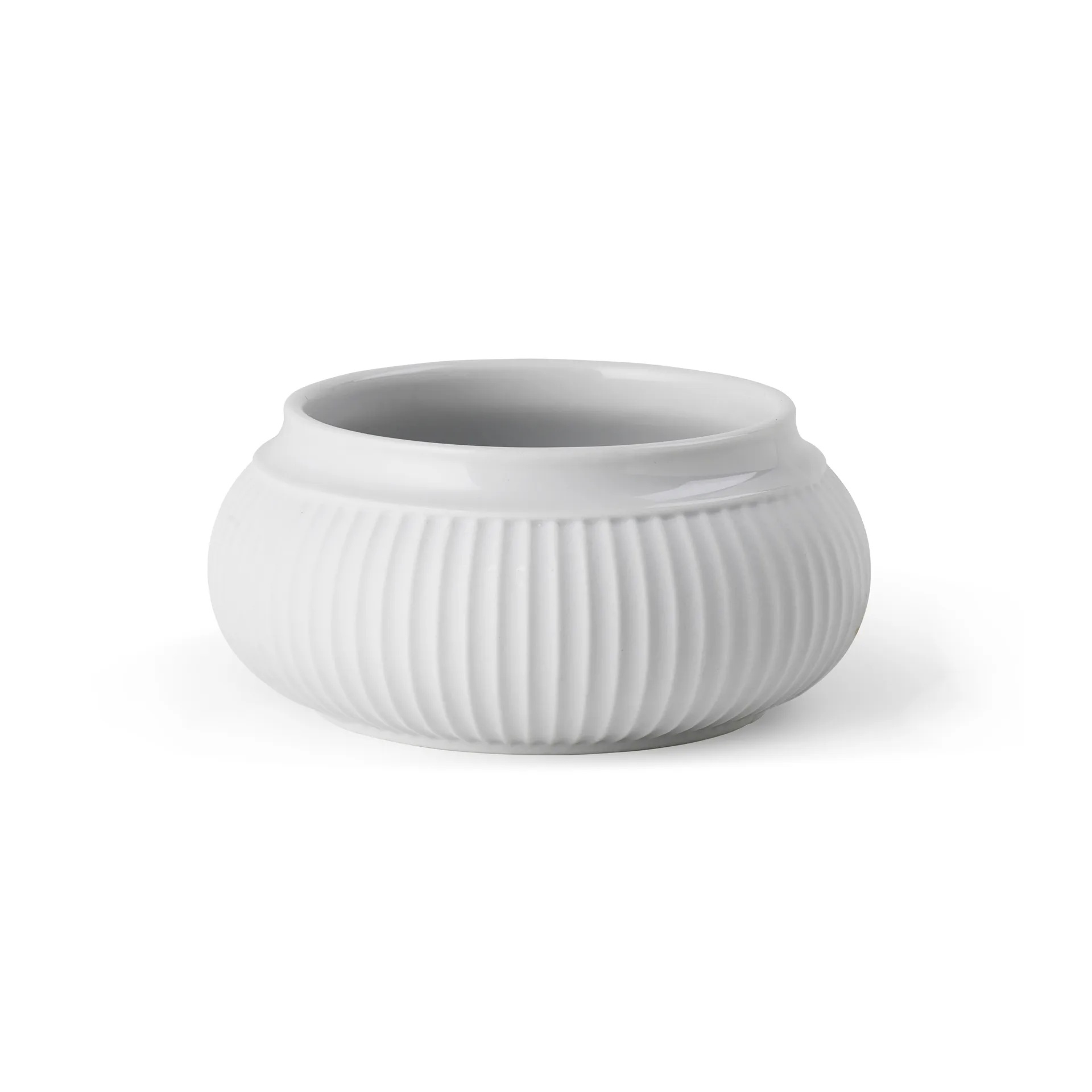 Bougeoir bloc Curve Ø11 cm, Blanc Lyngby Porcelæn