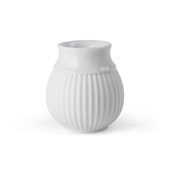 Bougeoir Curve 7 cm - Blanc - Lyngby Porcelæn