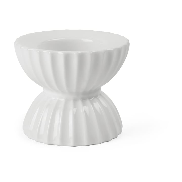 Bougeoir pour bougie chauffe-plat Ø8 cm Lyngby Tura - Blanc - Lyngby Porcelæn