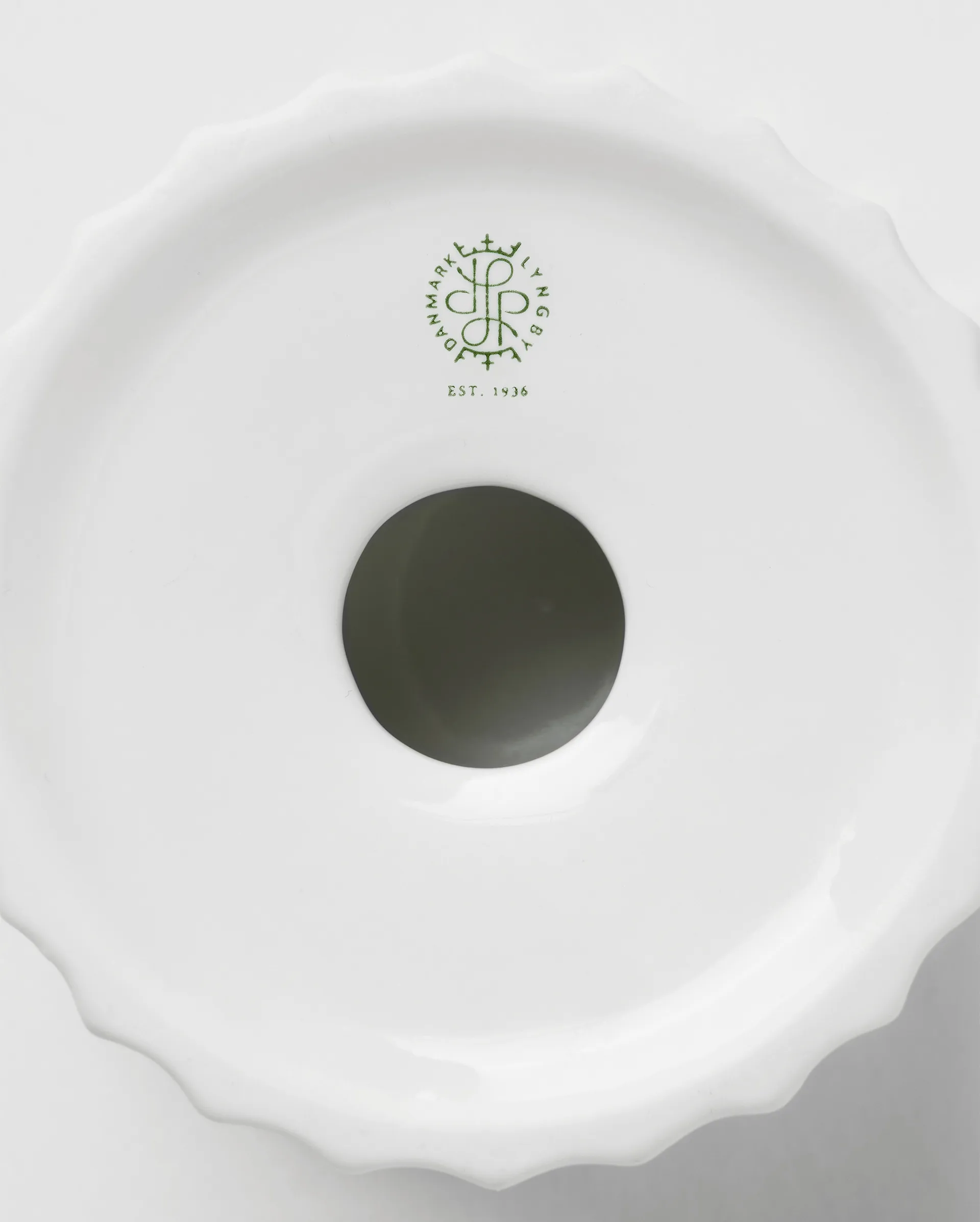 Bougeoir pour bougie chauffe-plat Ø8 cm Lyngby Tura, Blanc Lyngby Porcelæn
