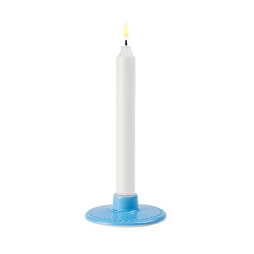 Bougeoir Rhombe 3 cm - Bleu - Lyngby Porcelæn