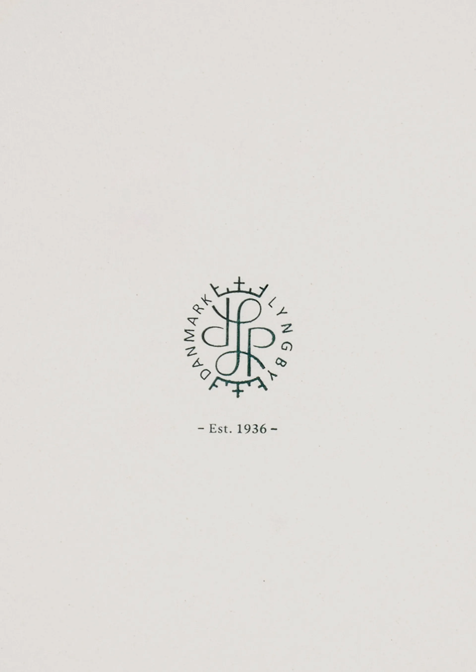 Bougeoir Rhombe 3 cm, Bleu Lyngby Porcelæn