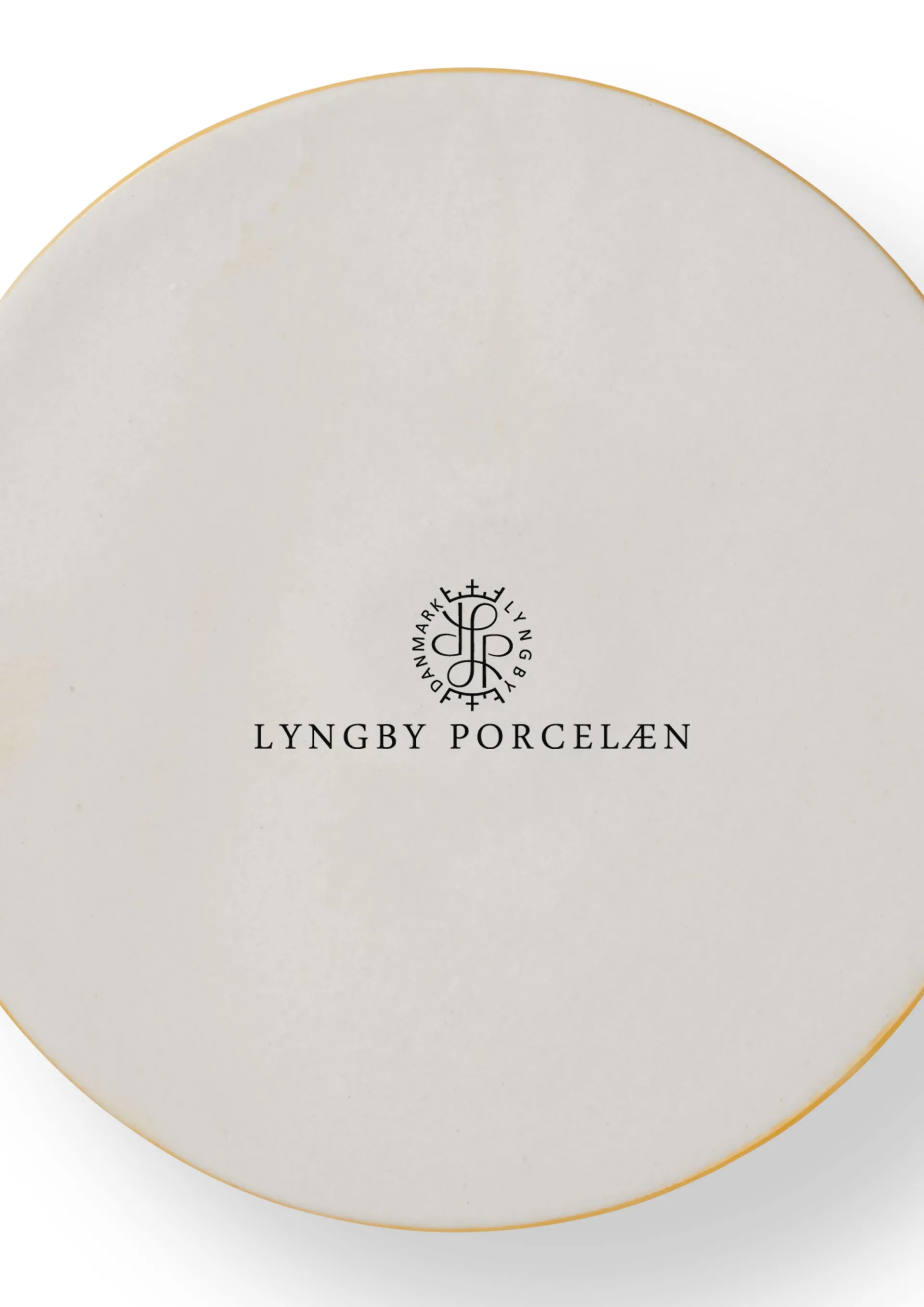 Bougeoir Rhombe 3 cm, Jaune Lyngby Porcelæn