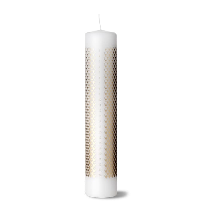 Bougie de l'Avent Rhombe Ø5 cm - Blanc - Lyngby Porcelæn