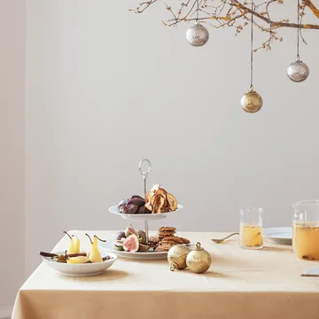 Boule de Noël Rhombe Ø7 cm - Argenté - Lyngby Porcelæn