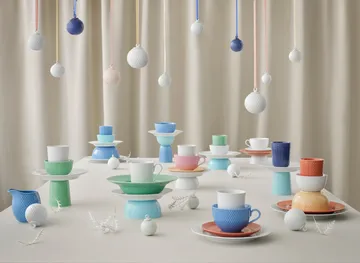 Boule de Noël Rhombe Ø7 cm - Blanc - Lyngby Porcelæn